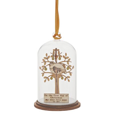 Partridge In A Pear Tree Hanging Ornament 8,5 cm