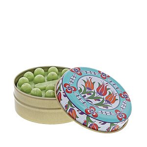 Σαπούνι Turquoise & Orange Floral Circles Olive 7 cm