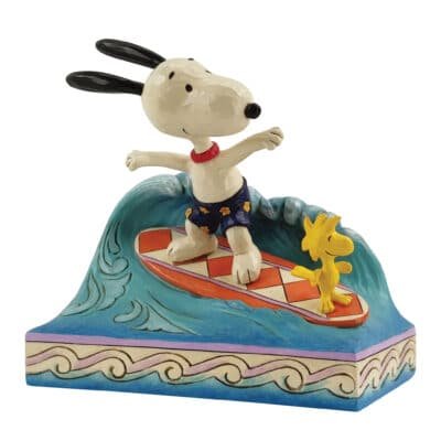 Snoopy & Woodstock Surfing Figurine 14 cm