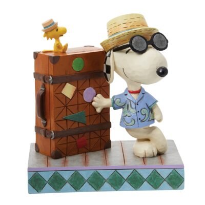 Travelling Pals (Snoopy & Woodstock on Vacation Figurine) 13 cm