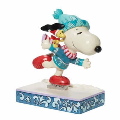 Snoopy & Woodstock Ice Skating 16 cm