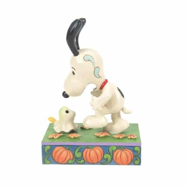 A Spooky Encounter (Snoopy Scared by Woodstock Ghost) 13 cm