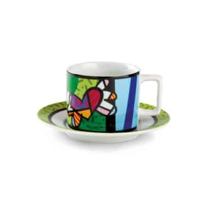 Cappuccino Cup With Saucers Britto Heart