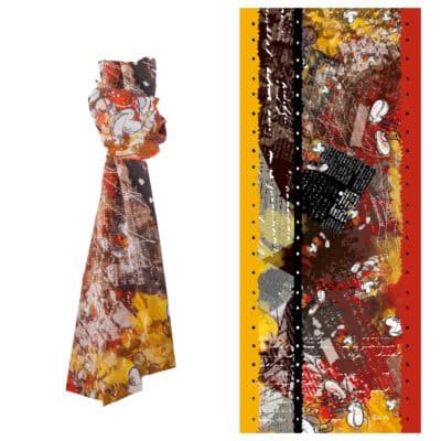 Pashmina Color Fun Red 175x70 cm