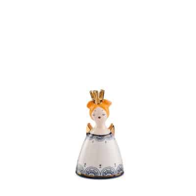 Bell Queens Le Pupazze White 7x12 cm