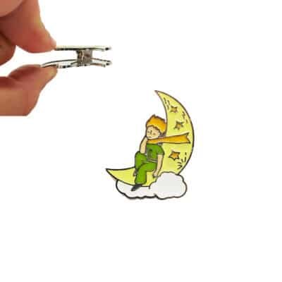 Μεταλλικό κλιπ "Lune Etoile" Petit Prince 5 cm