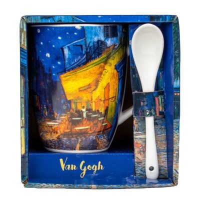 Κούπα Με Κουταλάκι "Cafe Le Soir" Van Gogh 300 ml 10 cm