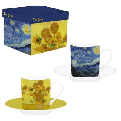 Σετ 2 Κούπες Espresso Van Gogh Σε Κουτί Δώρου 90 ml 5 cm