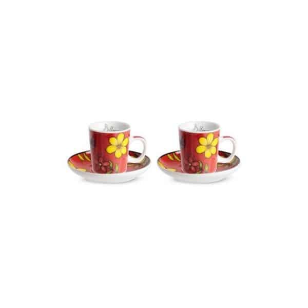 Coffee Set Bellamore Red 2 pcs 100 ml
