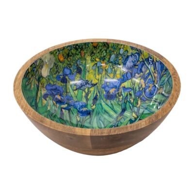 Ξύλινο Μπωλ Εκτυπωμένο "Iris" Van Gogh 20 cm