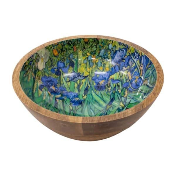 Ξύλινο Μπωλ Εκτυπωμένο "Iris" Van Gogh 20 cm