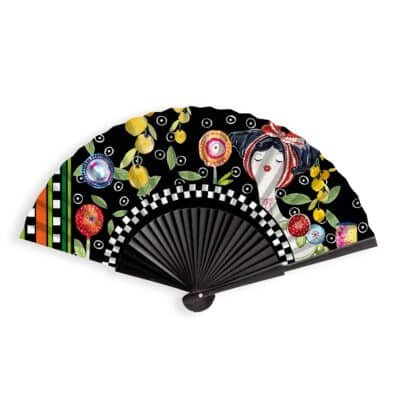 Fans Le Pupazze Black 41x24 cm