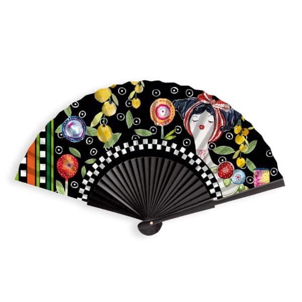 Fans Le Pupazze Black 41x24 cm