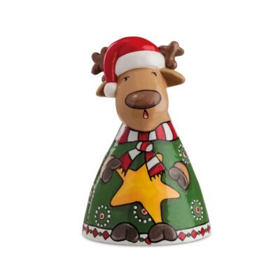 Bell Christmas Reindeer 10x16 cm
