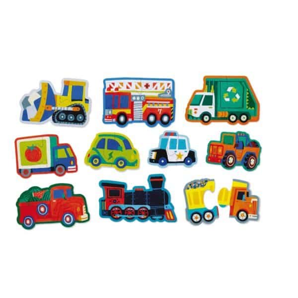 10-pc Beginners Puzzle Vehicles - Image 2