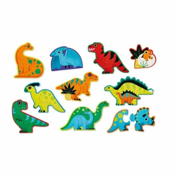10-pc Beginners Puzzle Dinosaur - Image 2