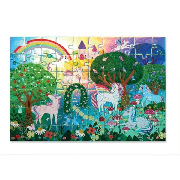 60-pc Foil Puzzle Sparkling Unicorn - Image 2