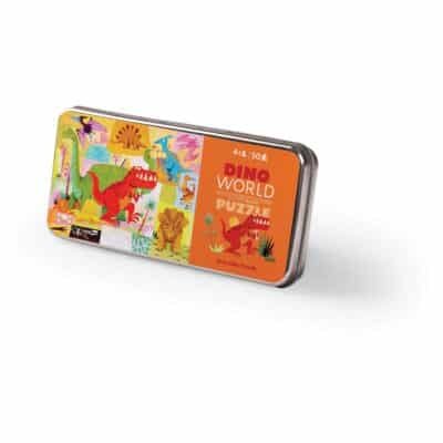 50-pc Tin Puzzle Dino World
