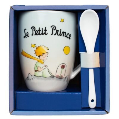 Κούπα Με Κουταλάκι "Planete Rose" Petit Prince 300 ml 10 cm
