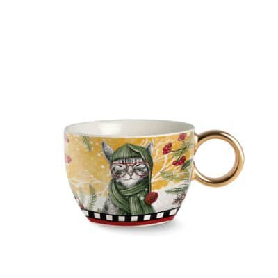 Breakfast Cup Christmas Cat 530 ml
