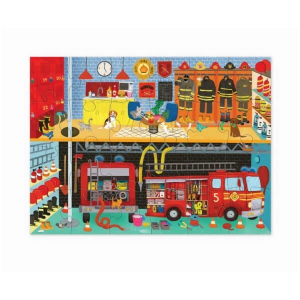 24 Pc Puzzle/Fire House 18 cm - Image 2