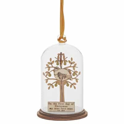 Partridge In A Pear Tree Hanging Ornament 8,5 cm