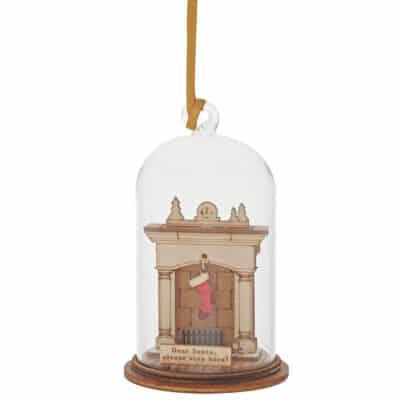 Santa Please Stop Here Hanging Ornament 8,5 cm