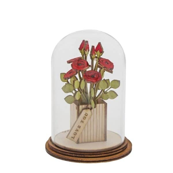 Love You Flower Figurine 8,5 cm