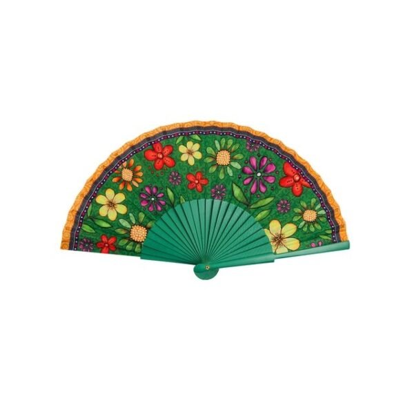 Fan Bellamore Green 41x26 cm