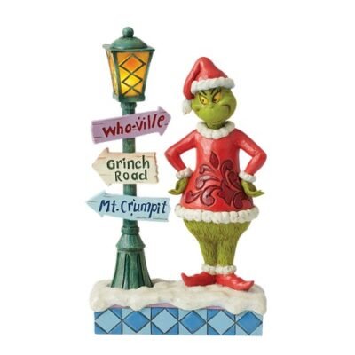 Grinch with Street Sign 26 cm