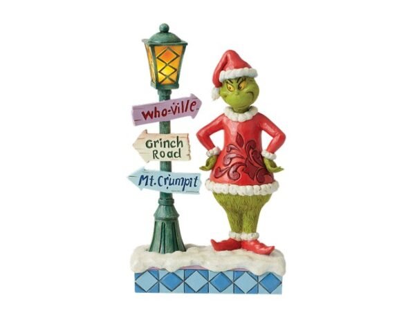 Grinch with Street Sign 26 cm