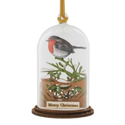 Christmas Robin Hanging Ornament 8,5 cm