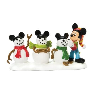 The 3 Mouseketeers (Mickey with Snowmen) 6 cm