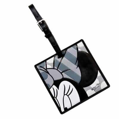 Minnie ΕΤΙΚΕΤΑ ΒΑΛΙΤΣΑΣ ΑΣΠΡΟΜΑΥΡΗ BRITTO 13 cm