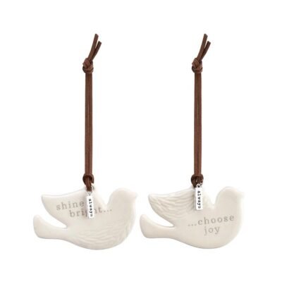 Hope One to Keep, One to Share Ornament (Set of 2) 5 cm