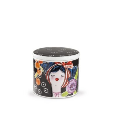 Candleholder Le Pupazze Black 7x9 cm