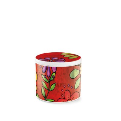 Candleholder Bellamore Red 7x8 cm