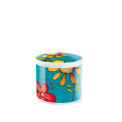 Candleholder Bellamore Turqoise 7x9 cm