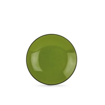 Set 6 Soup Plates Cocorico' Green D.22 cm