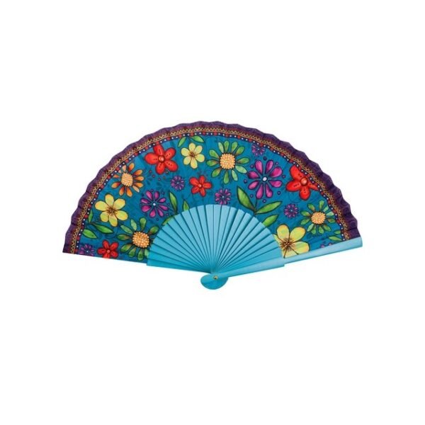 Fan Bellamore Turquoise 41x24 cm