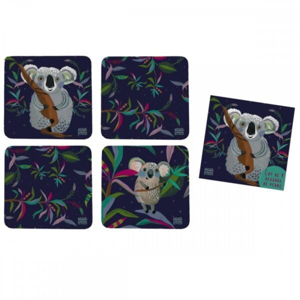 Σετ 4 Σουβέρ Koala 11 cm