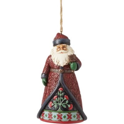 Santa with Bell Hanging Ornament 11,5 cm