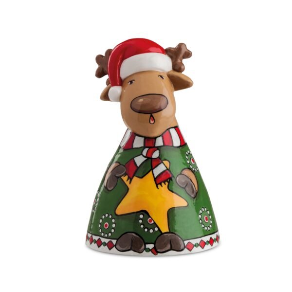 Bell Christmas Reindeer 10x16 cm