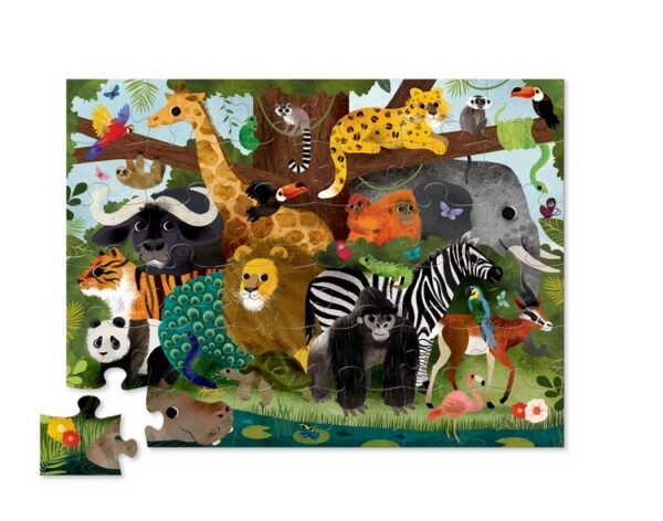 36-pc Puzzle Jungle Friends - Image 2