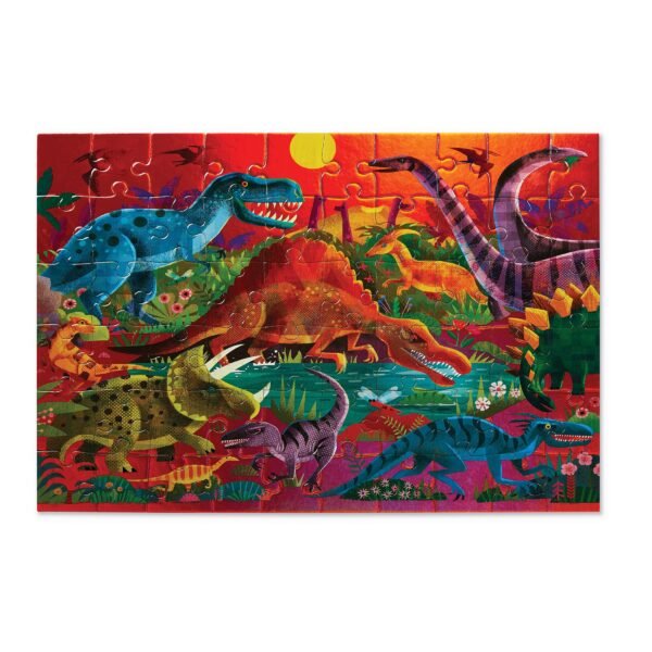 60-pc Foil Puzzle Dazzling Dinosaurs - Image 2