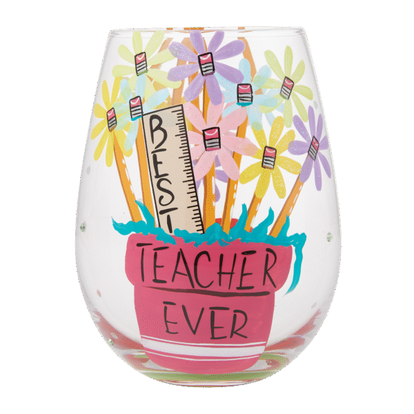 Best Teacher Ever Glass 12,5 cm