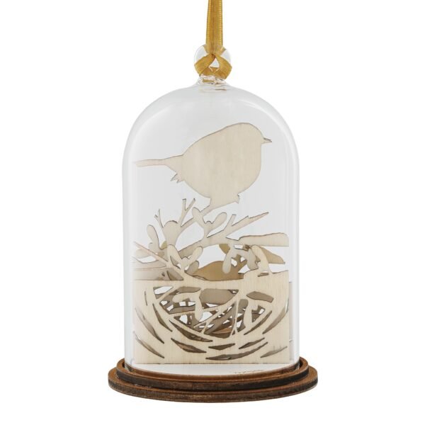 Christmas Robin Hanging Ornament 8,5 cm - Image 2