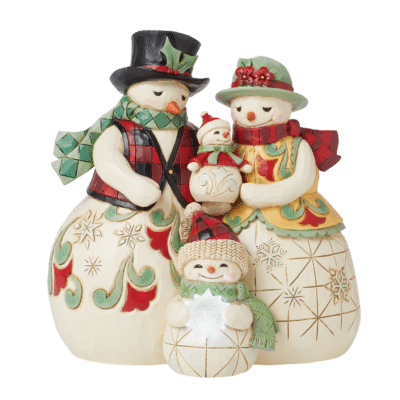 Love Keeps us Warm (Snow Couple Roasting Marshmallows Figurine)