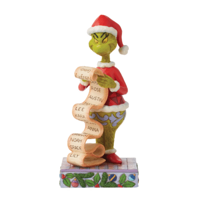 Grinch Holding Naughty/Nice List Figurine 22,5 cm