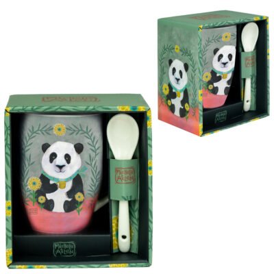 Κούπα Με Κουταλάκι Panda 300 ml 13 cm